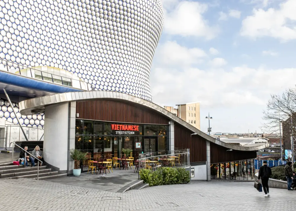 Vietnamese Street Kitchen Bullring — storefront beneath the Selfridges building on St Martin's Square, Birmingham