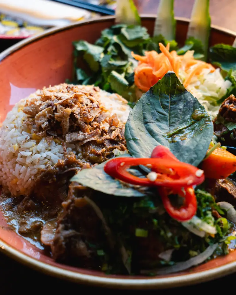 Lemongrass beef curry — 8-hour braised beef shin