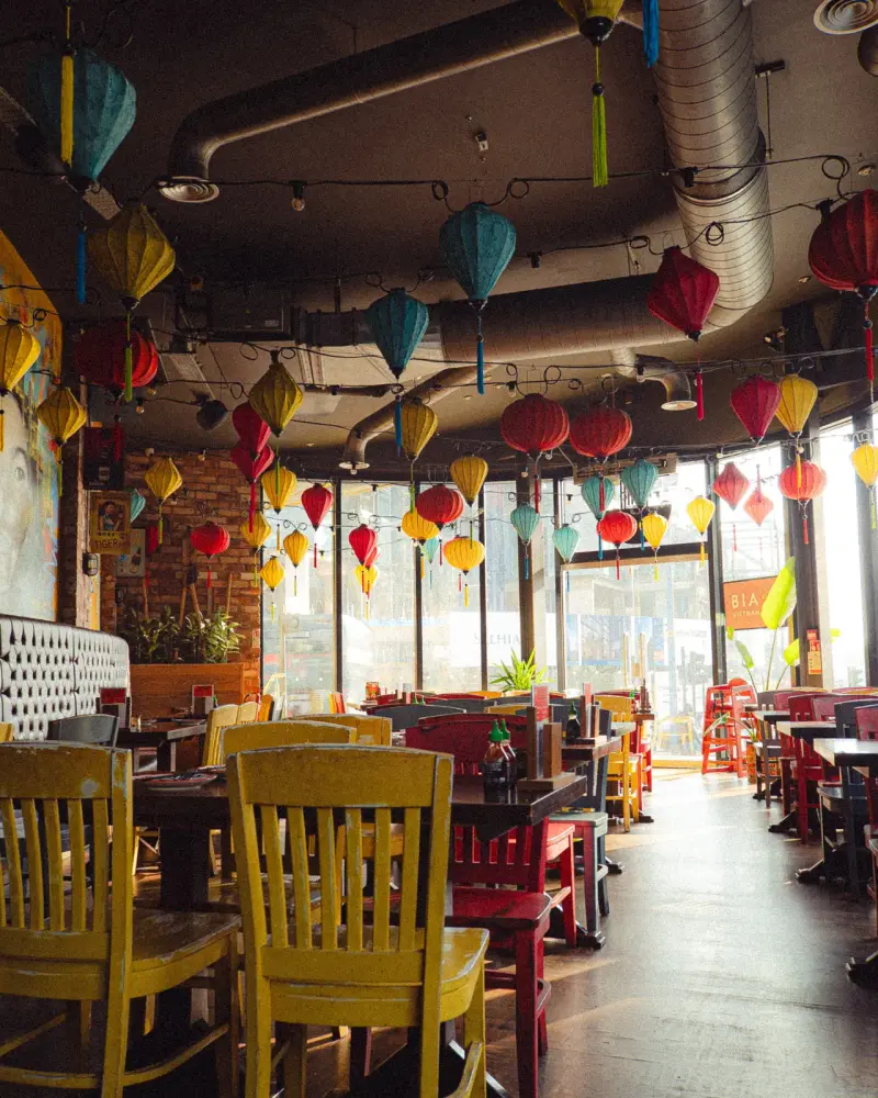 The dining room at Vietnamese Street Kitchen Bullring, St Martin's Square