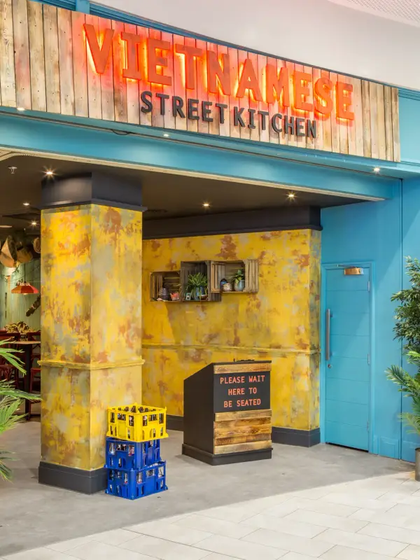 Vietnamese Street Kitchen Resorts World — restaurant entrance by the NEC, Birmingham