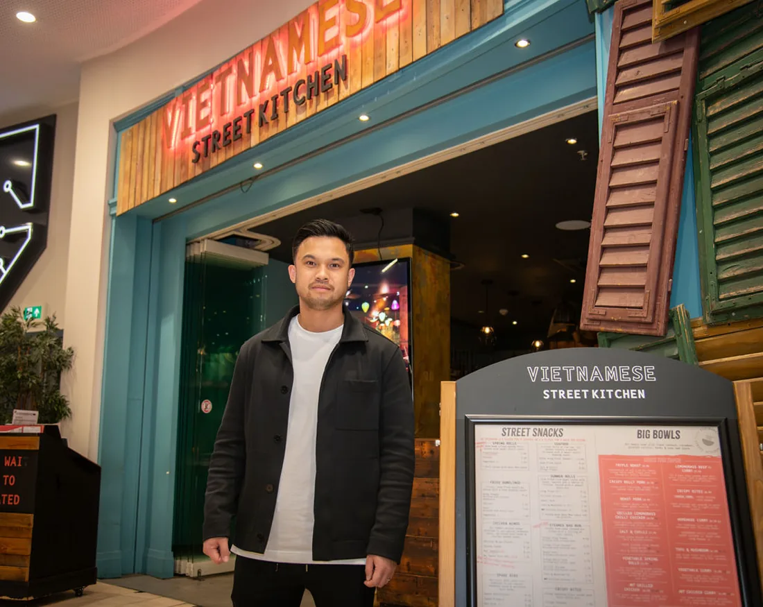 Oliver Ngo, founder of Vietnamese Street Kitchen, at the restaurant in Birmingham